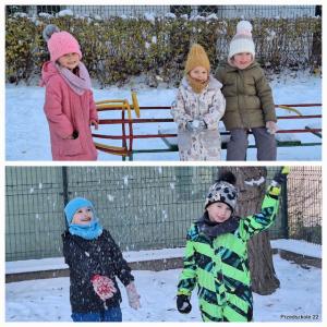 Zimowe zabawy w ogrodzie- grupa 2